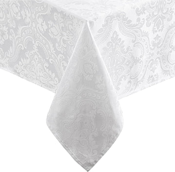 Home Fashions Caiden Elegance Damask Waterproof, Stain & Wrinkle Resistant Fabric Tablecloth, 60" x 