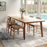 Area Rug Living Room Rugs - 8x10 Modern Abstract Soft Indoor Neutral Washable Rug Stain Resistant Non-Slip Low Pile