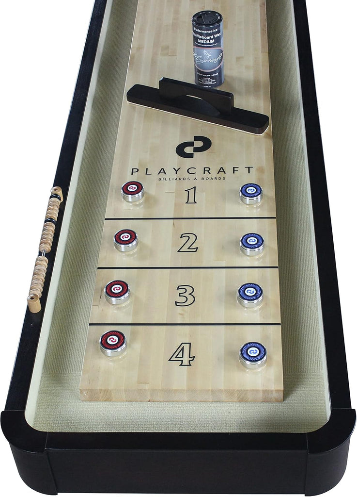 Espresso 2 Piece Construction Shuffleboard Table