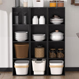 4 Cube Storage Organizer, 4 Tier Cube Low Bookcase Freestanding Storage Display Organizer