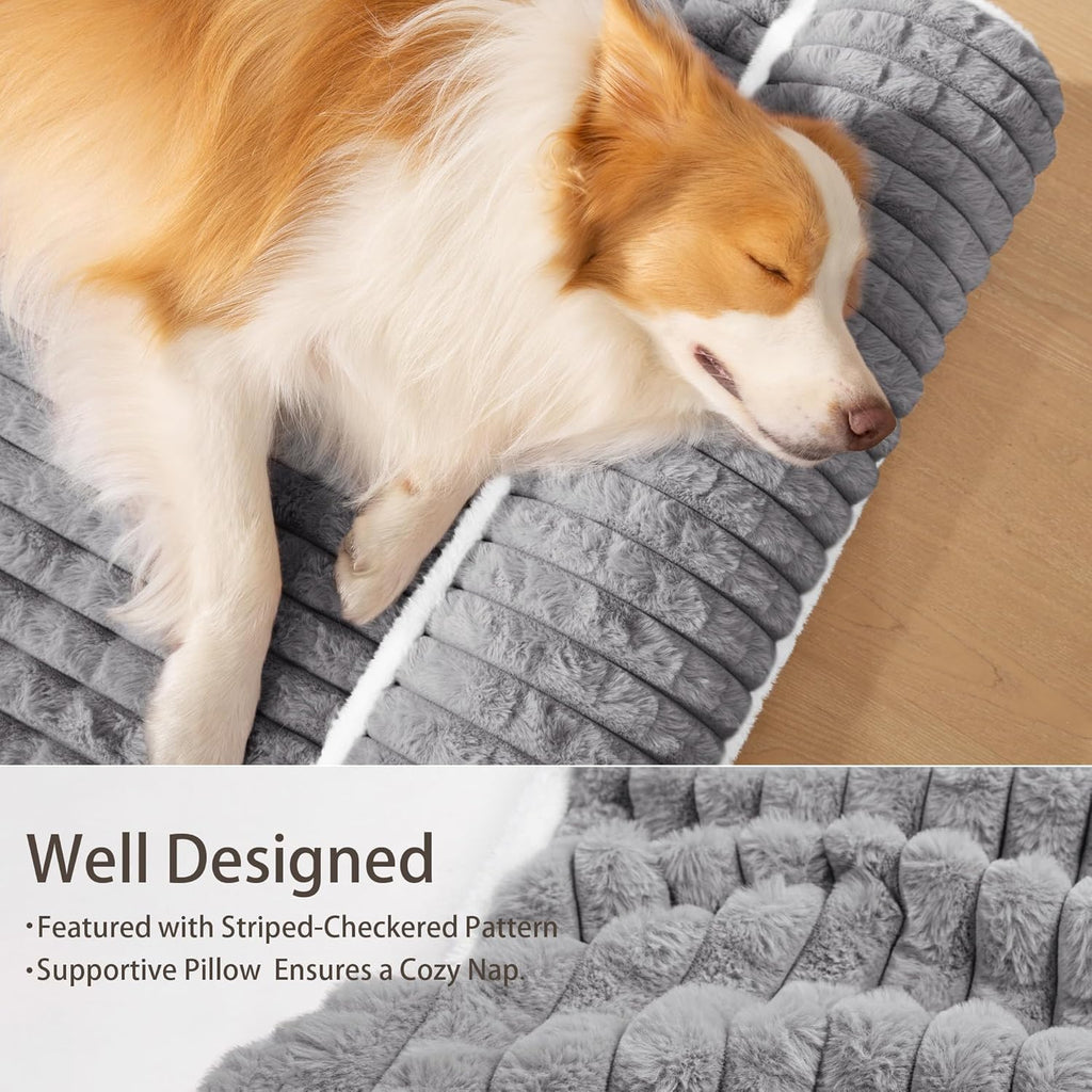 Orthopedic Dog Bed Large Sized Dog with Pillow 36''X24''