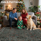 Extra Large 10x14 Area Rug for Living Room, Washable Rugs for Dining Room, Bedroom, Non Slip Stain R