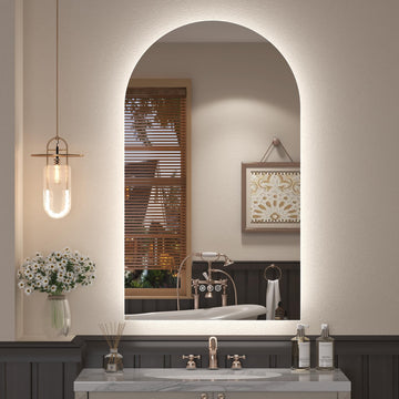 20x36 Inch Arch LED Bathroom Vanity Mirror