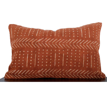 Star Decorative Throw Cushion Cover 100% Cotton Mudcloth Pillow Cover Handloomed Thick Rug Pillow Case for Bed Rust