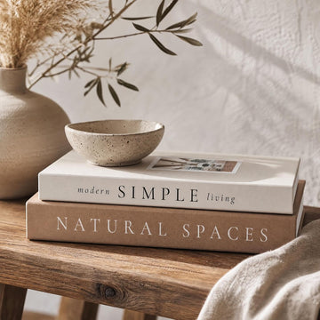Beautiful Decorative Books - Set of 2 Boxes Enhance Your Coffee Table, Bookshelf or Mantel Shelf Decor - Aesthetic
