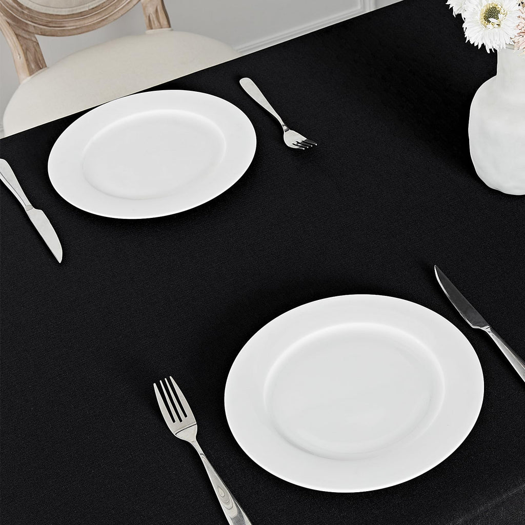 Rectangle Tablecloth Waterproof 60x144 inch Linen Textured Table Cloth Stain and Wrinkle Resistant Washable
