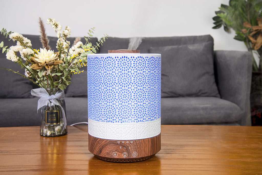 2500 ML Premium XL Large Essential Oil Diffuser Décor Dark Wood