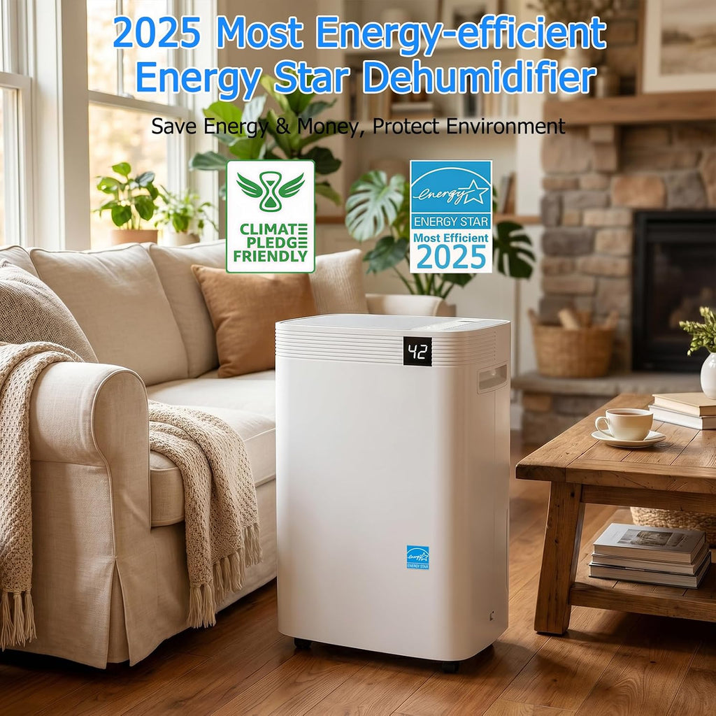 5,000 Sq.Ft 2026 Energy Star 80 Pint/Day Dehumidifier for Basement, Bedroom, Home, Bathroom