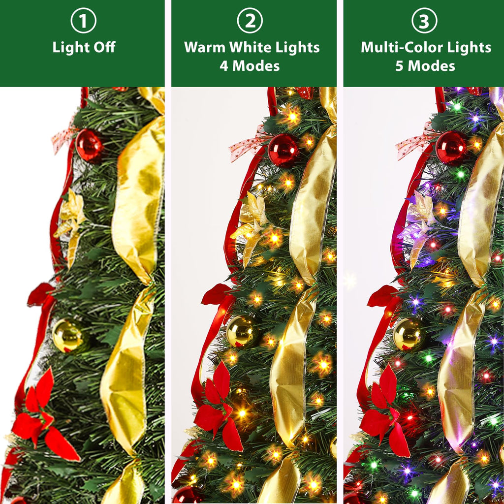 7FT Pop Up, Full Shape, Remote, Dual Color Lights