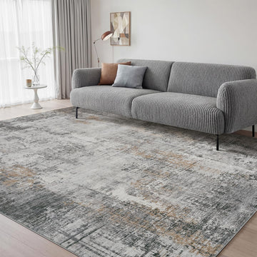 5 x 7 Area Rugs, Machine Washable Non Slip Rug Ultra Soft Low Pile Indoor Carpet Modern Abstract Rugs Office Room