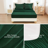 King Comforter Set 7 Pieces Dark Emerald Green