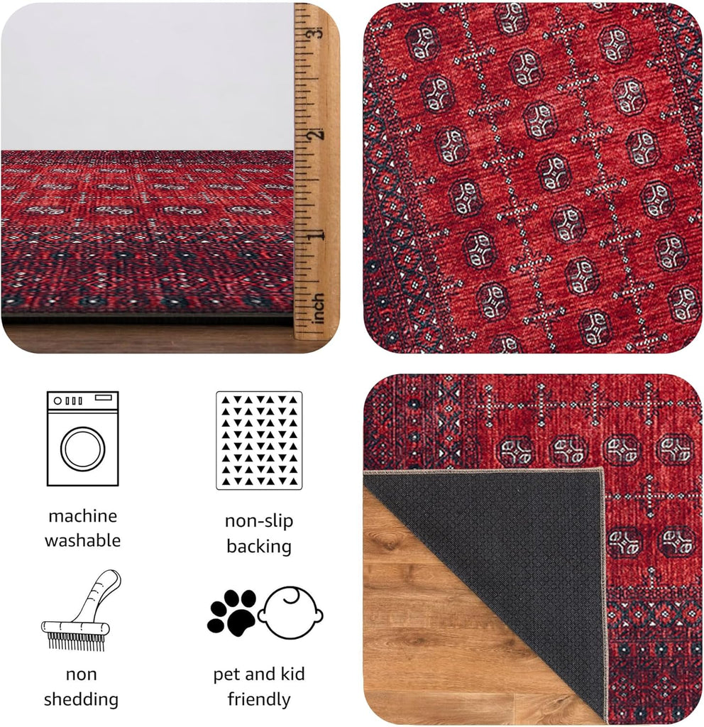 30"x120" Rug - Machine Washable Runner Rug with Non-Slip Backing, Ideal