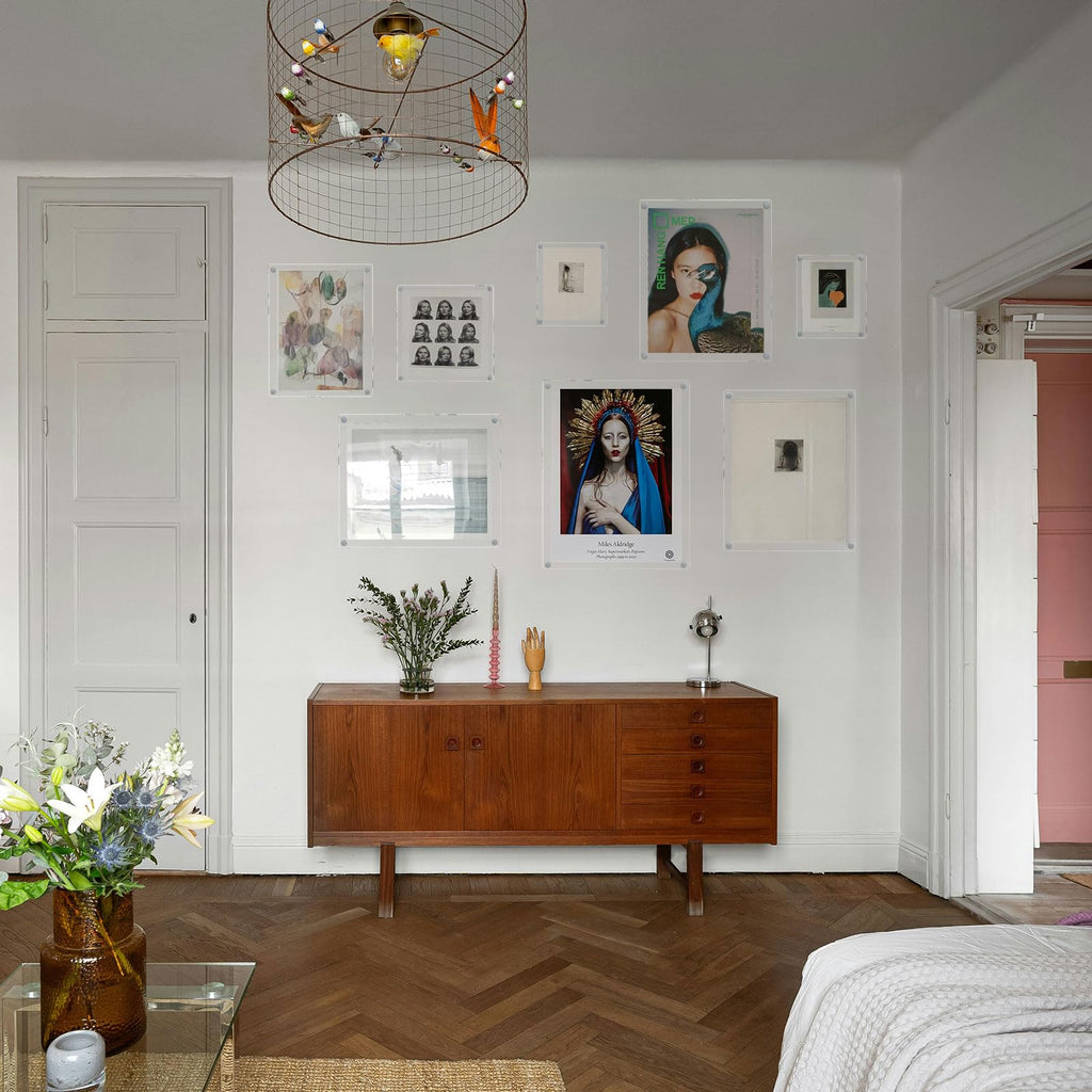16x20 Clear Acrylic Picture Frame Floating Wall Mount 3 Pack