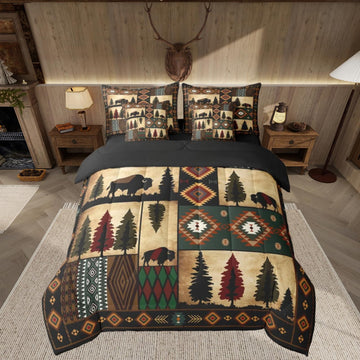 Water Buffalo Comforter Set Soft Lightweight 7 Piece