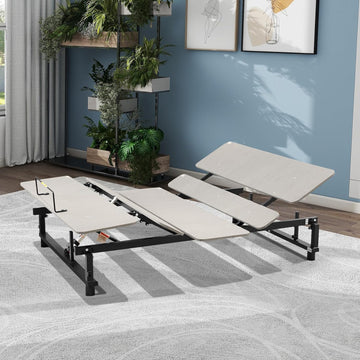 Electric Ergonomic Adjustable Bed Base King Size, Ultimate Adjustable Bed, Customizable Comfort, Independent Head