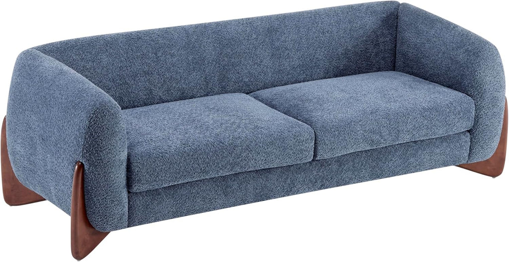 Almab 82 Inches Sofa Couch, Cozy Boucle Upholstered 3-Seater Sofa, Wood Frame Couch, Comfy Couches , Modern Sofa