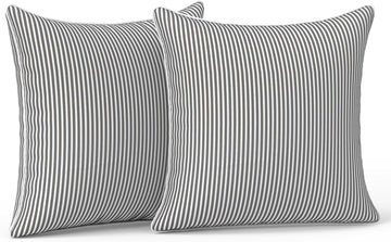 Outdoor/Indoor Throw Pillows, Decorative Patio Accent Pillows, Fluffy Water Repellent Garden Cushions, 16×16 Inch
