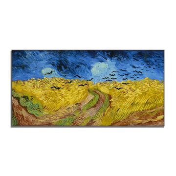 Vincent Van Gogh Wheat Field With Crows Poster Natural Wilderness Landscape Poster Multi-Color Colorful Fine Art Oil