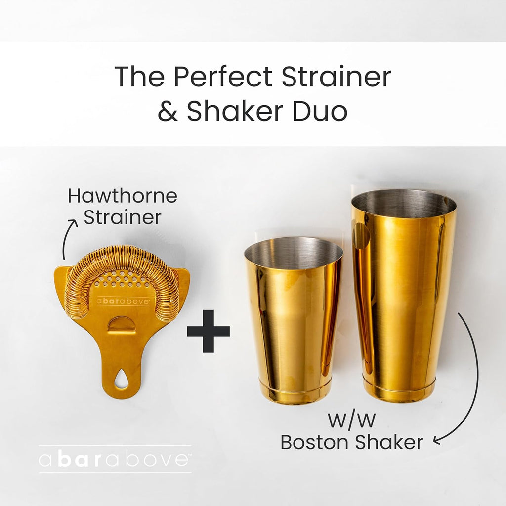 Boston Cocktail Shaker Set, , 18 and 28 Oz Tins, Copper - Set of 2