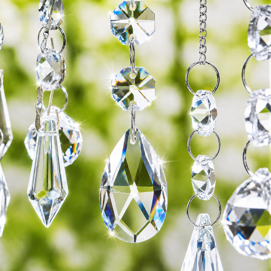 50pcs Assorted Chandelier Crystal Prism Replacement Suncatcher