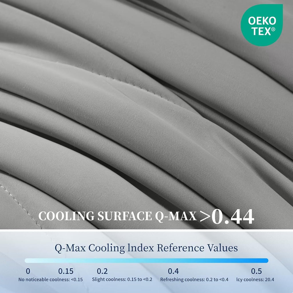 Cooling Comforter Queen Size, Double-Sided Cooling Blanket for Hot Sleepers Night Sweats, Summer Comforter for Queen