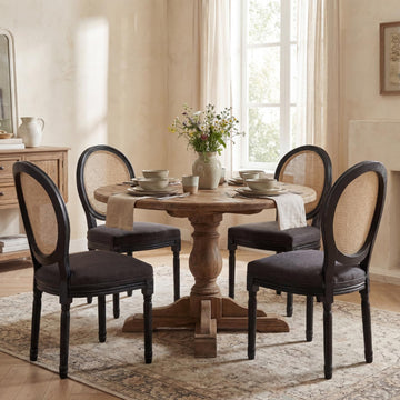 Farmhouse Dining Chairs Set of 4, French Country Dining Room Chairs