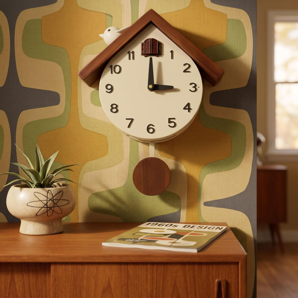 Modern Cuckoo Clock for Wall Decor 14.6 x 11 Inch