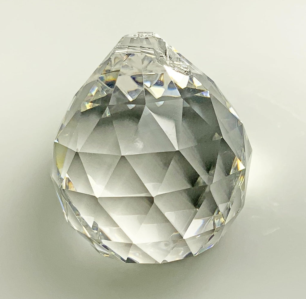 Asfour 30% Leaded Crystal 35x30mm Disco Ball Bead Teardrop Prism Suncatcher Drop