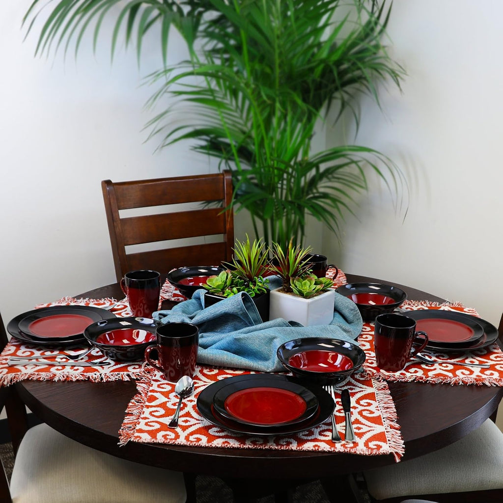 S Tanizia 16 Piece High Gloss Dinnerware Set