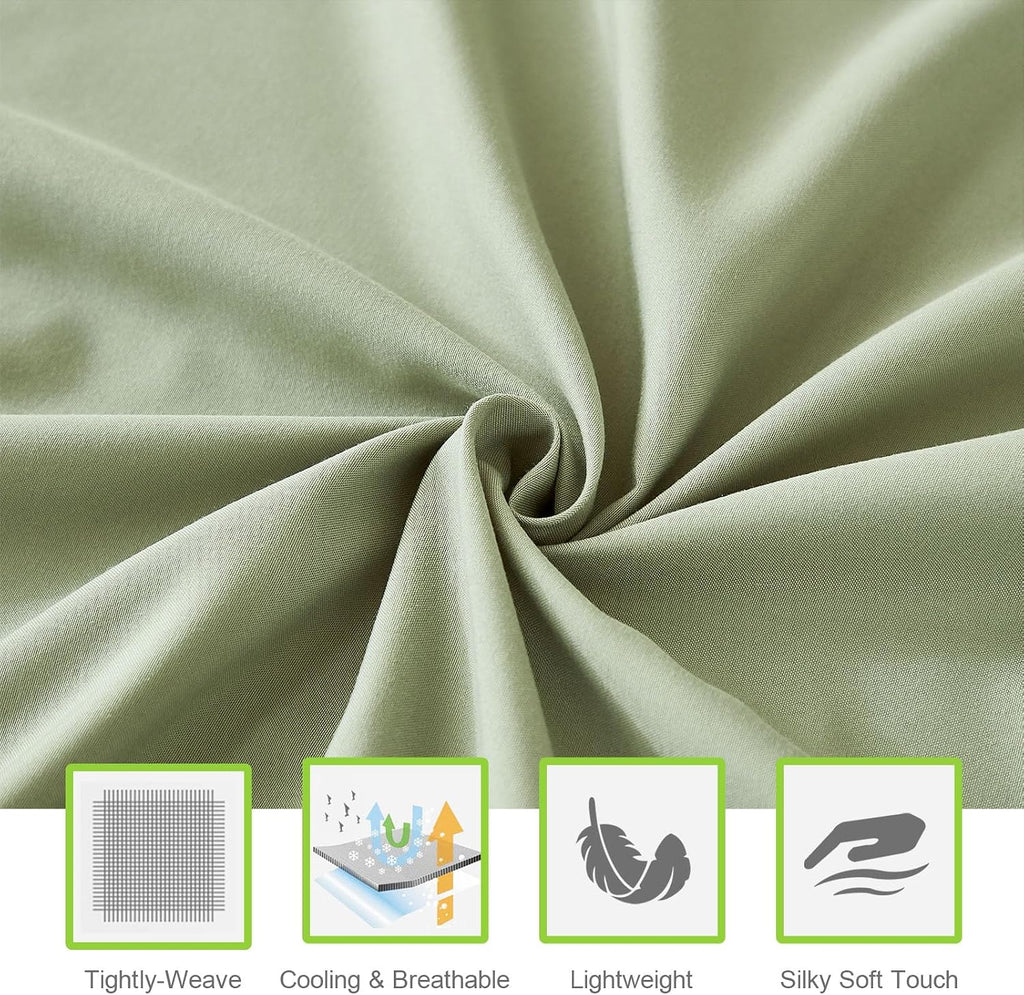 Sheets Set 6 Piece,Hotel Luxury Super Soft 1800 Series Microfiber Bed Sheets Set-Wrinkle Free