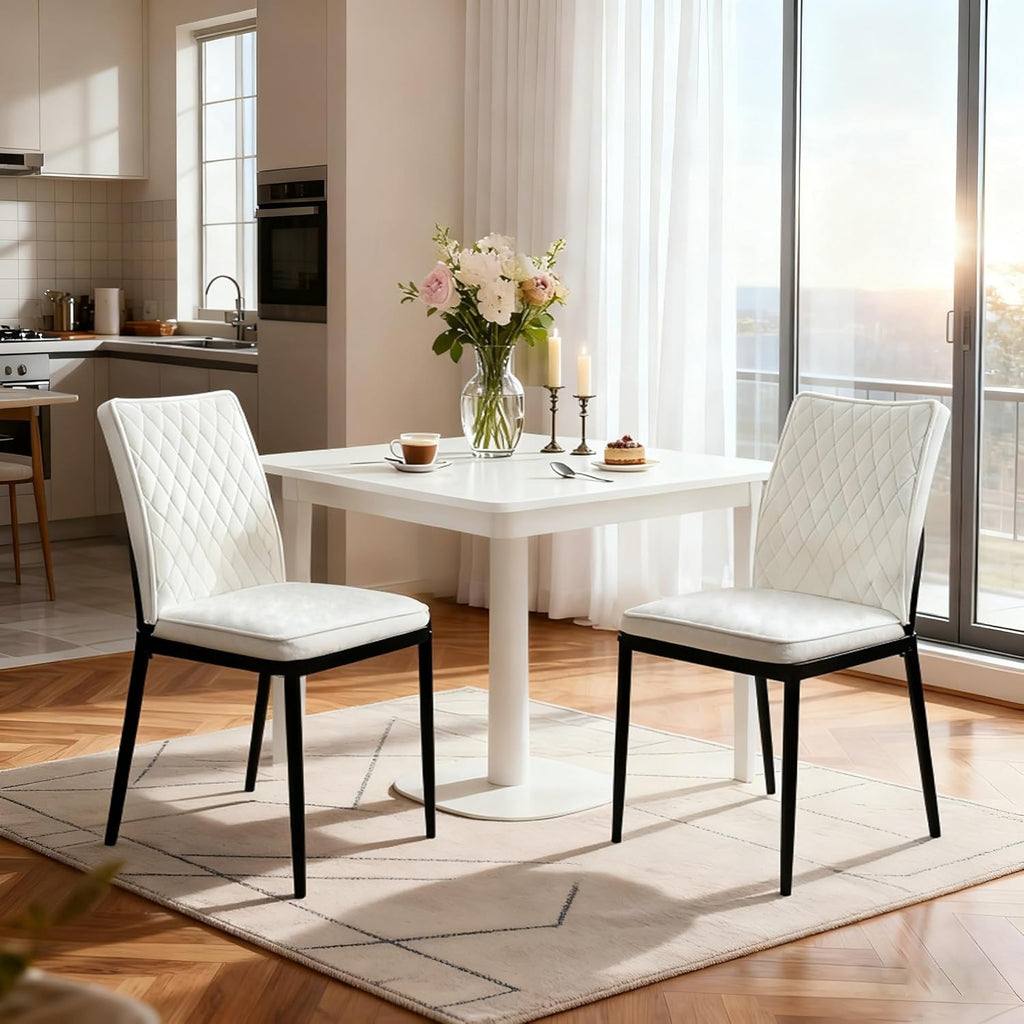 Dining Chairs Set of 2, Velvet Comfortable Seats, Mid-Century Modern Living Room Chairs