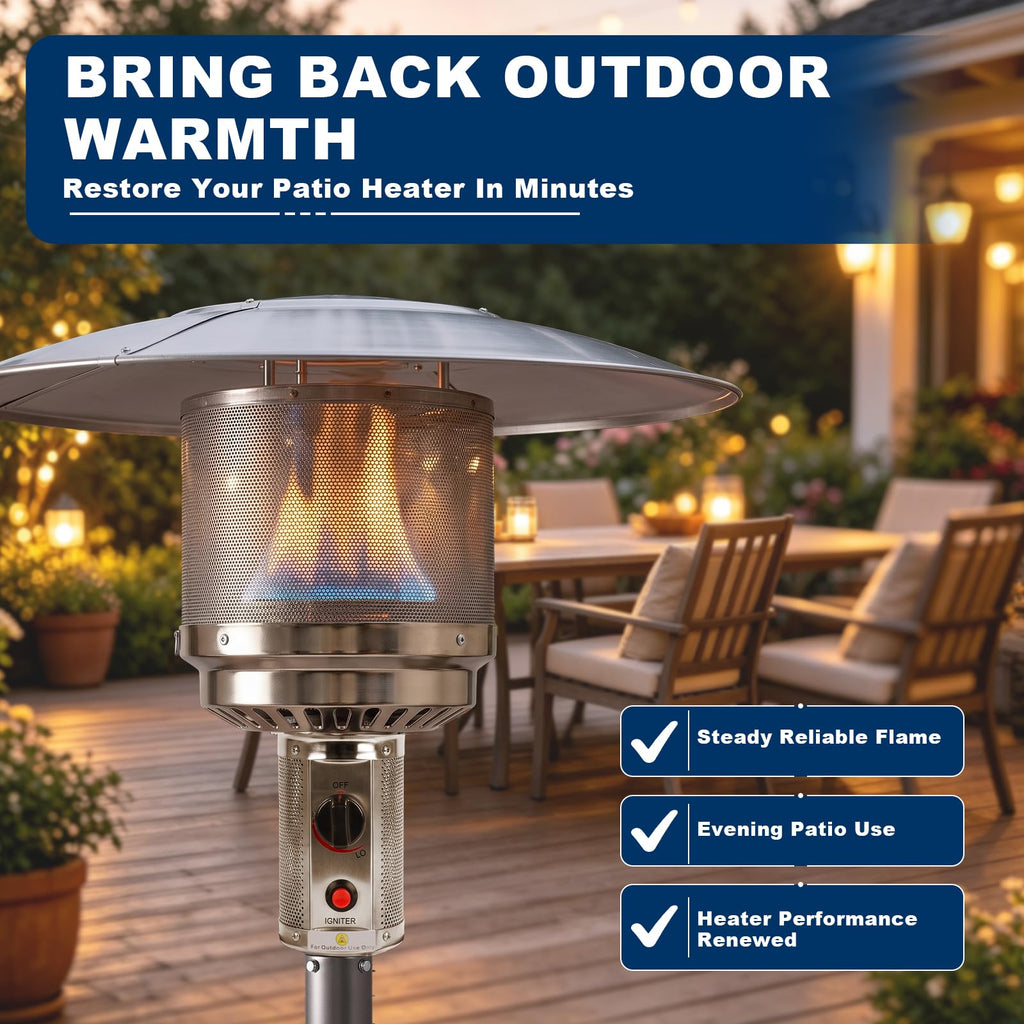 3" Pole THP-Burner Patio Heater Burner Replacement Assembly