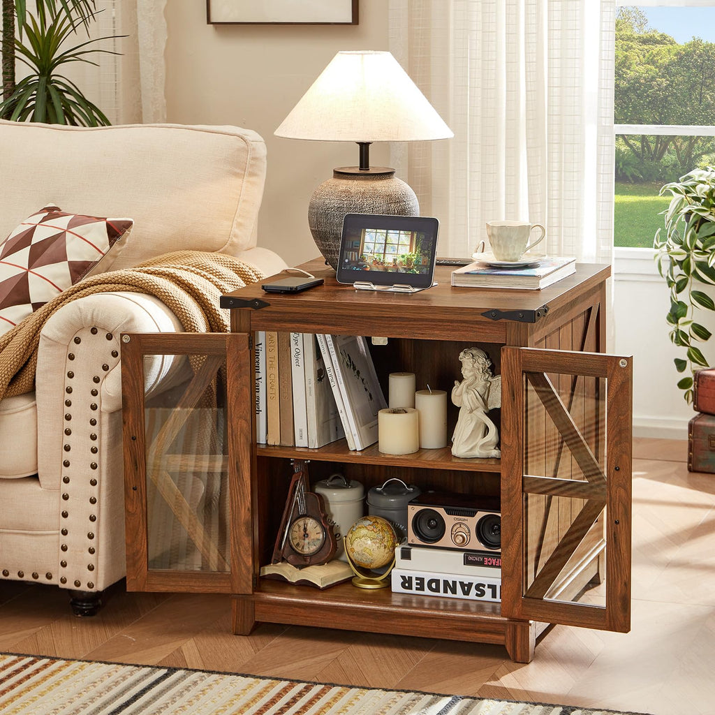 Farmhouse Coffee Table Set 3, End Table and Coffee Table