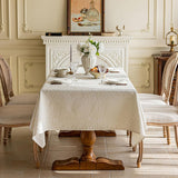 Elegant Damask Tablecloths, 57x70 Inch Vintage Floral Jacquard Table Cloth, Waterproof/Wrinkle Resis