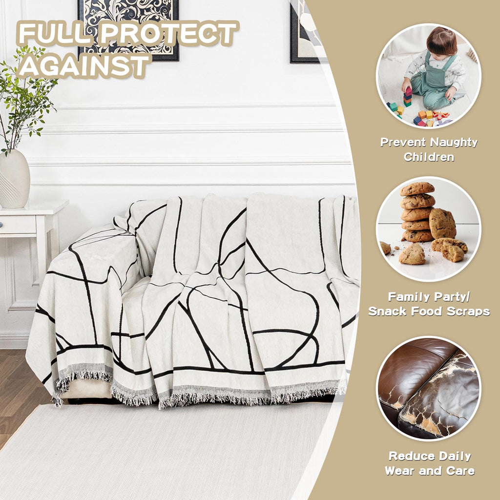 Sectional Sofa Covers Couch Covers for 2 Cushion Couch Sofa Chenille Couch Cover Living Room Multi-Use L Shaped Sofa