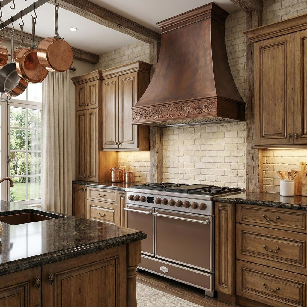 Copper Range Hood Insert
