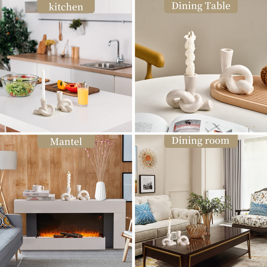 Modern Ceramic Candle Holders for Candlesticks Centerpieces for Tables