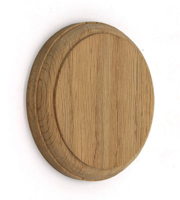 Red Oak Round Rosette, Solid Hardwood, 4 1/2" x 3/4", Stair Part Fitting