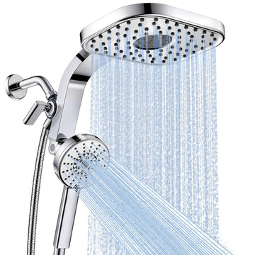 Rain Shower Head with Handheld, High Pressure Dual Shower Head Combo