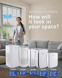 AD1000 HEPA Air Purifier | Perfect for Guest Rooms, Kids' Bedrooms and Home Offices | Circulates the
