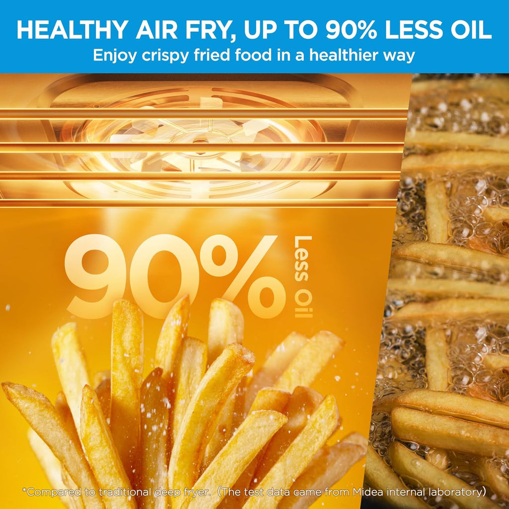 Flexify Classic French Door Toaster Oven Air Fryer Combo, 10-in-1 Large Capacity 26.4 QT Countertop Oven, 25% Faster