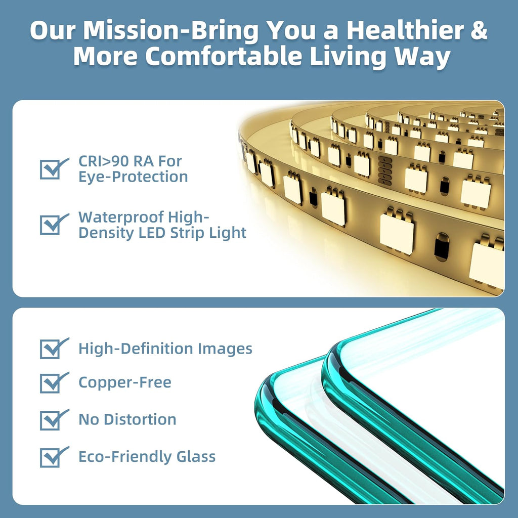 LED Medicine Cabinet 24x30 Anti-Fog Mirror Dimmable Recessed Mount | 3 Color Dimmable LED. Time Temp Display.