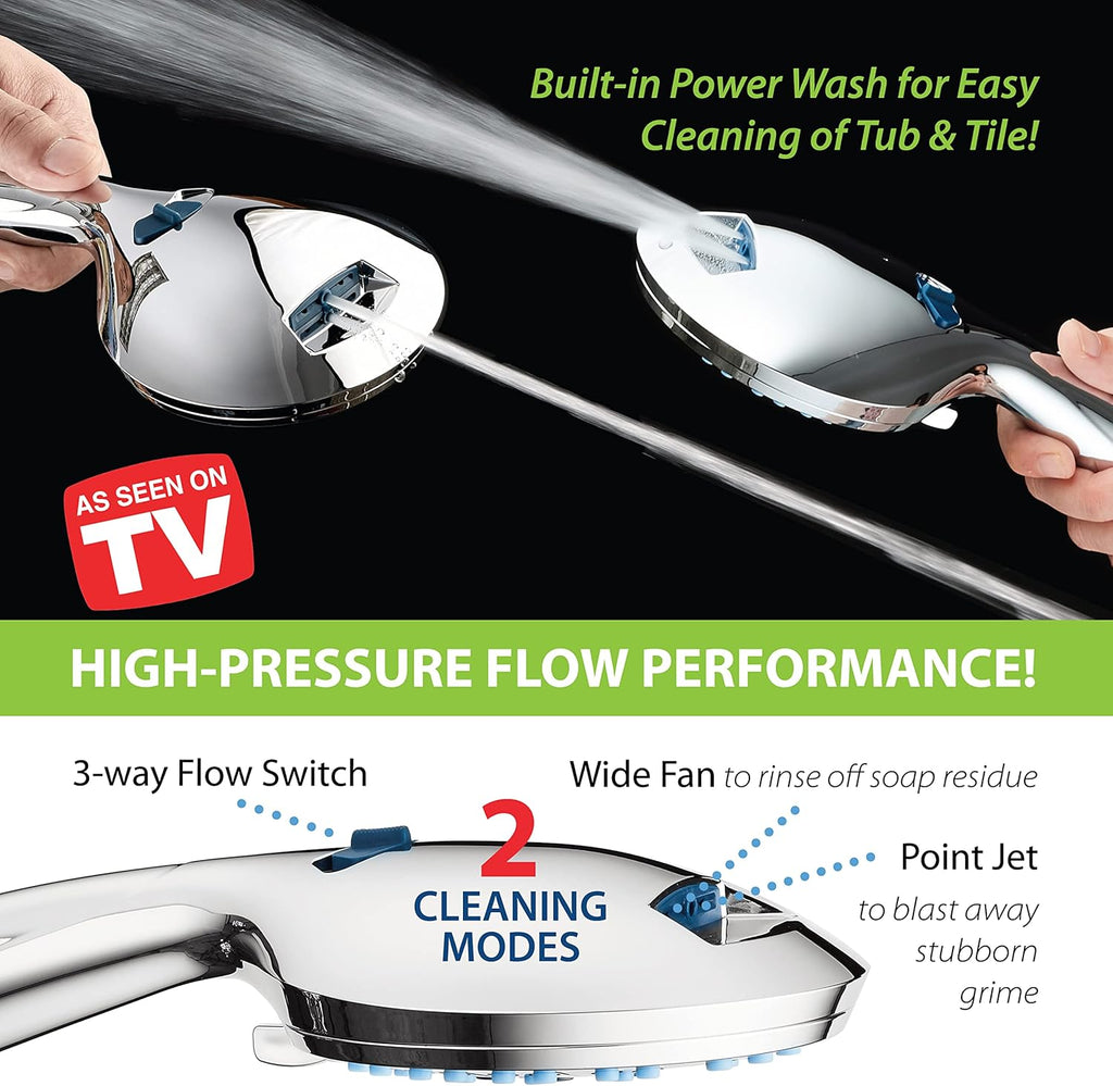AquaCare High Pressure 8-mode Handheld Shower Head