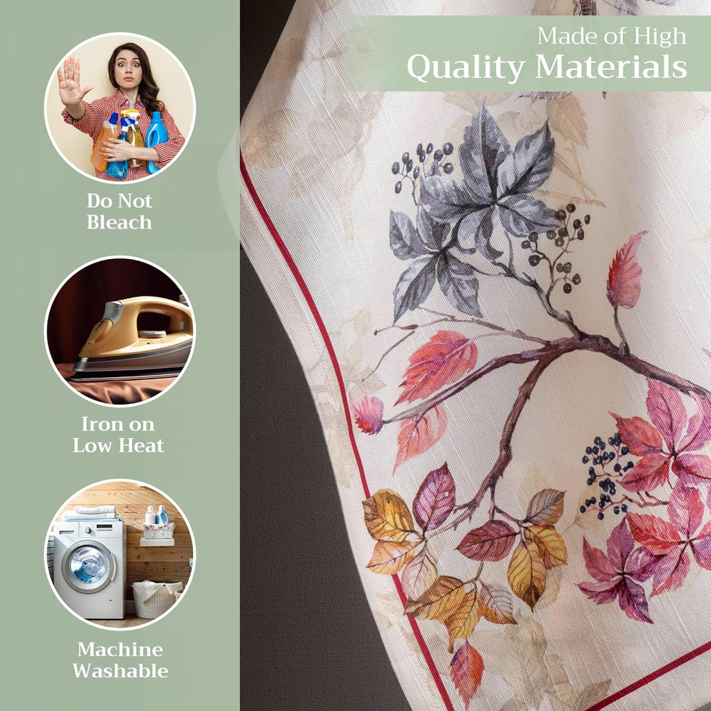 Kitchen Towels Set of 3 Reusable 100% Cotton 27.50" x 20" | Cloth Tea Dish Towels Absorbent with Hanging Loop Dining