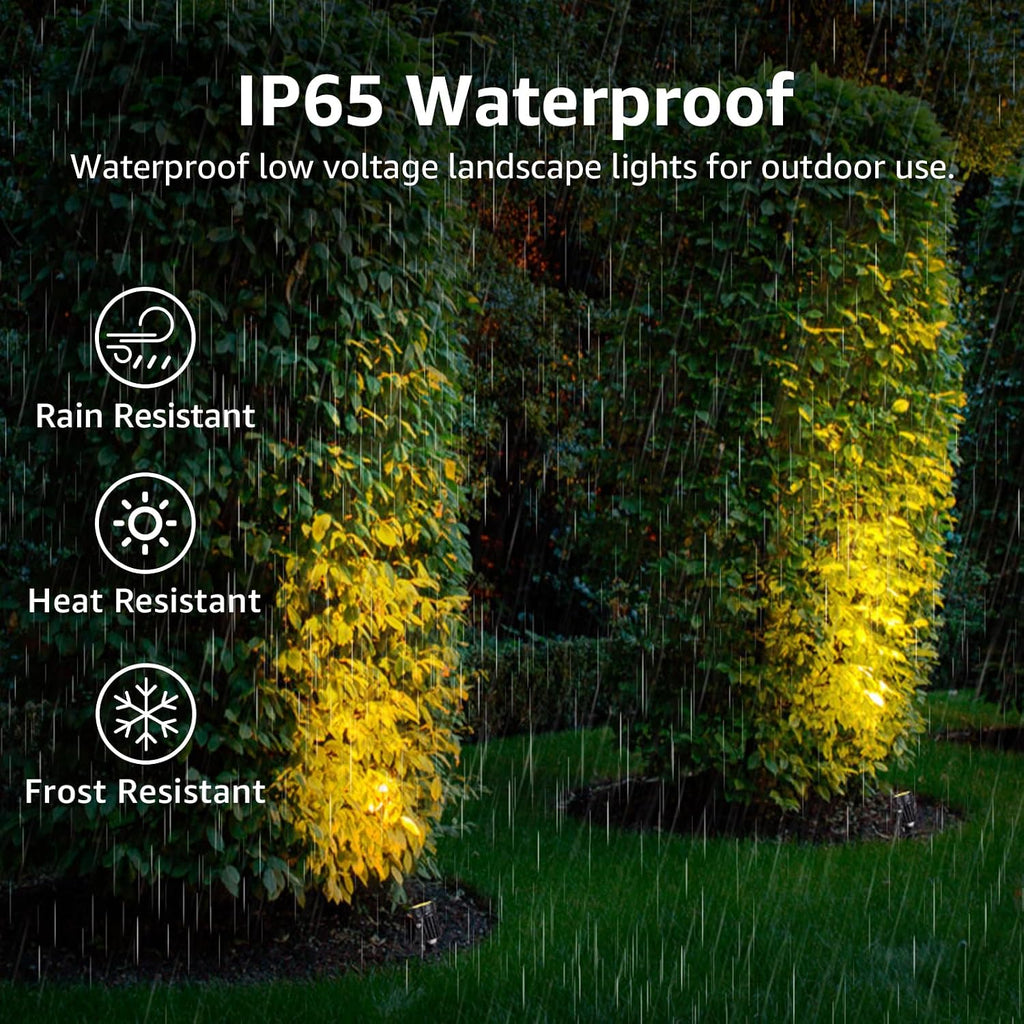 3W Low Voltage Landscape Lighting LED Landscape Spotlights with Connectors Waterproof Low Voltage Landscape Lights