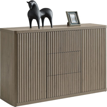 Buffet Cabinet with Storage 54.7" Large Modern Accent Storage Cabinet with Doors and Shelves Fluted Sideboard Credenza
