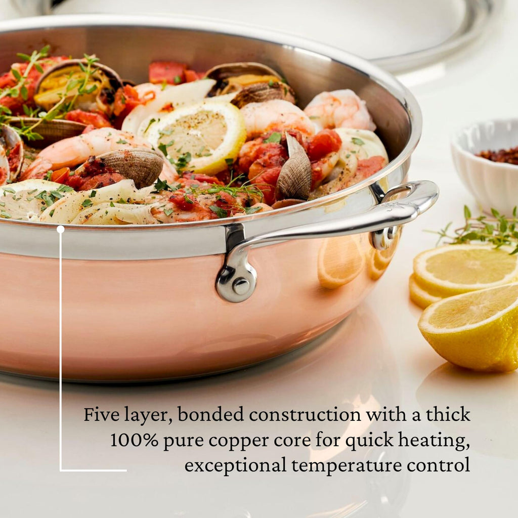 CopperBond Collection - Copper Dutch Oven, Induction Cooktop Compatible, 5-Quart