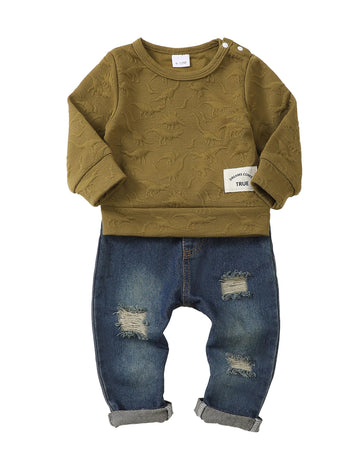 Toddler Boy Clothes Boys' Clothing Sets Outfits Sweater Green