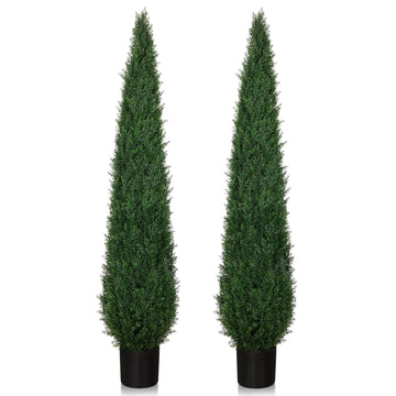 Cedar Trees for Outdoors 6 ft Faux Cypress Topiary