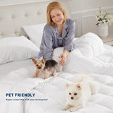 Oversized King Duvet Insert Comforter Down Alternative Filling Cotton Shell All Season Hypoallergeni